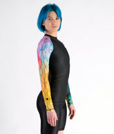 Parrotfish/ Black Women`s Rashguard